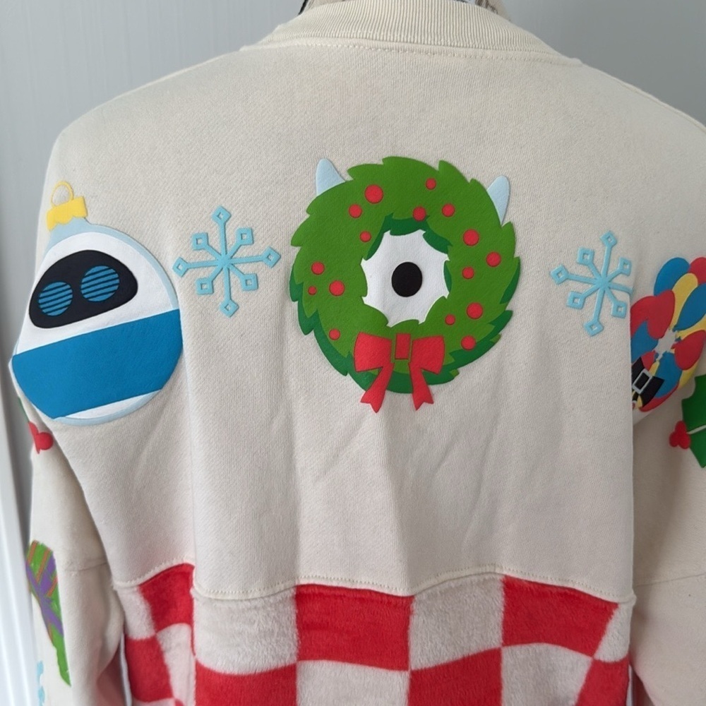DISNEY PIXAR 2022 CHRISTMAS CHECKERED SPIRIT JERSEY Adult Small - Picture 12 of 13